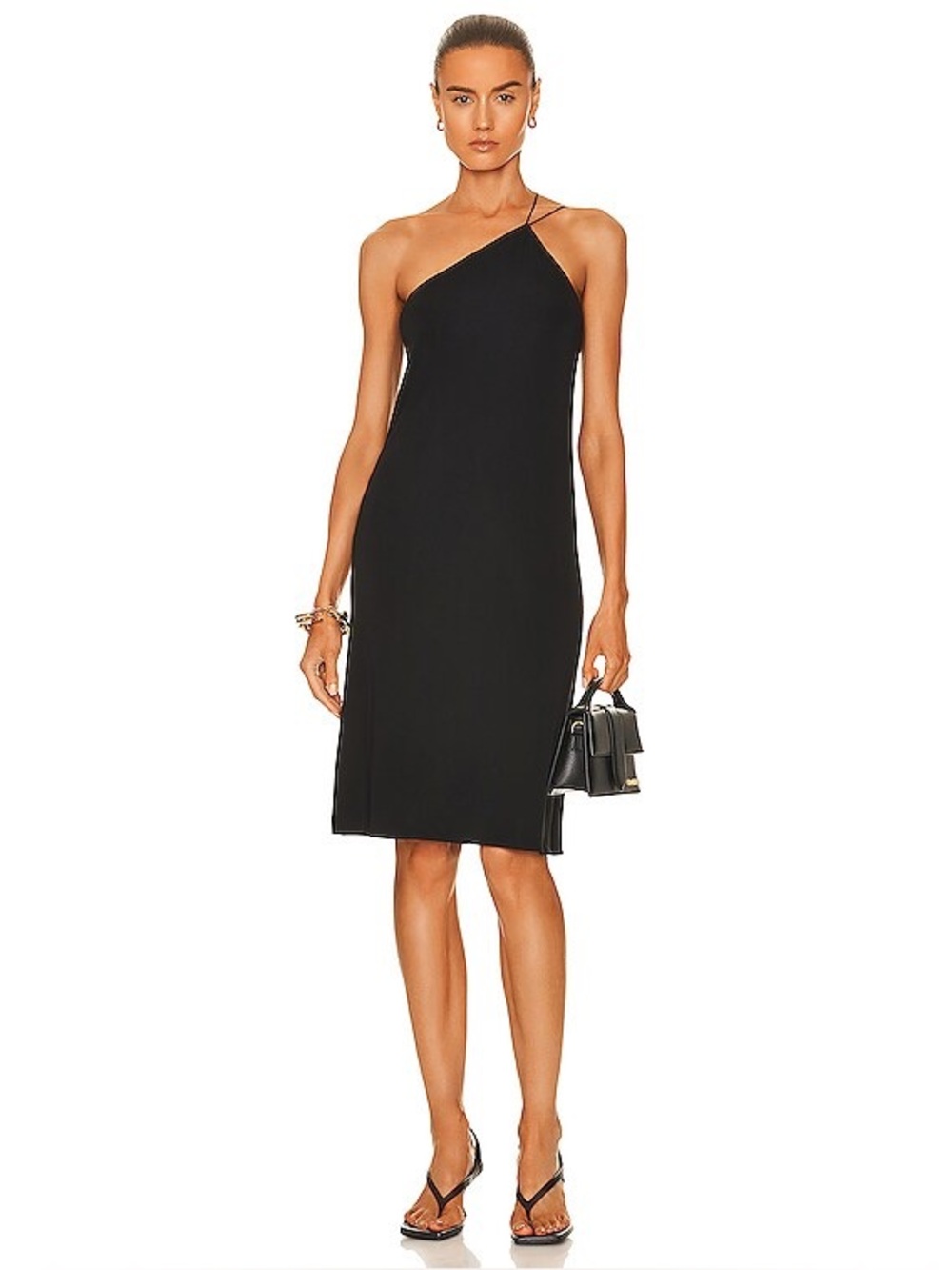 Nili Lotan Constance Dress Black Size Large NWT New